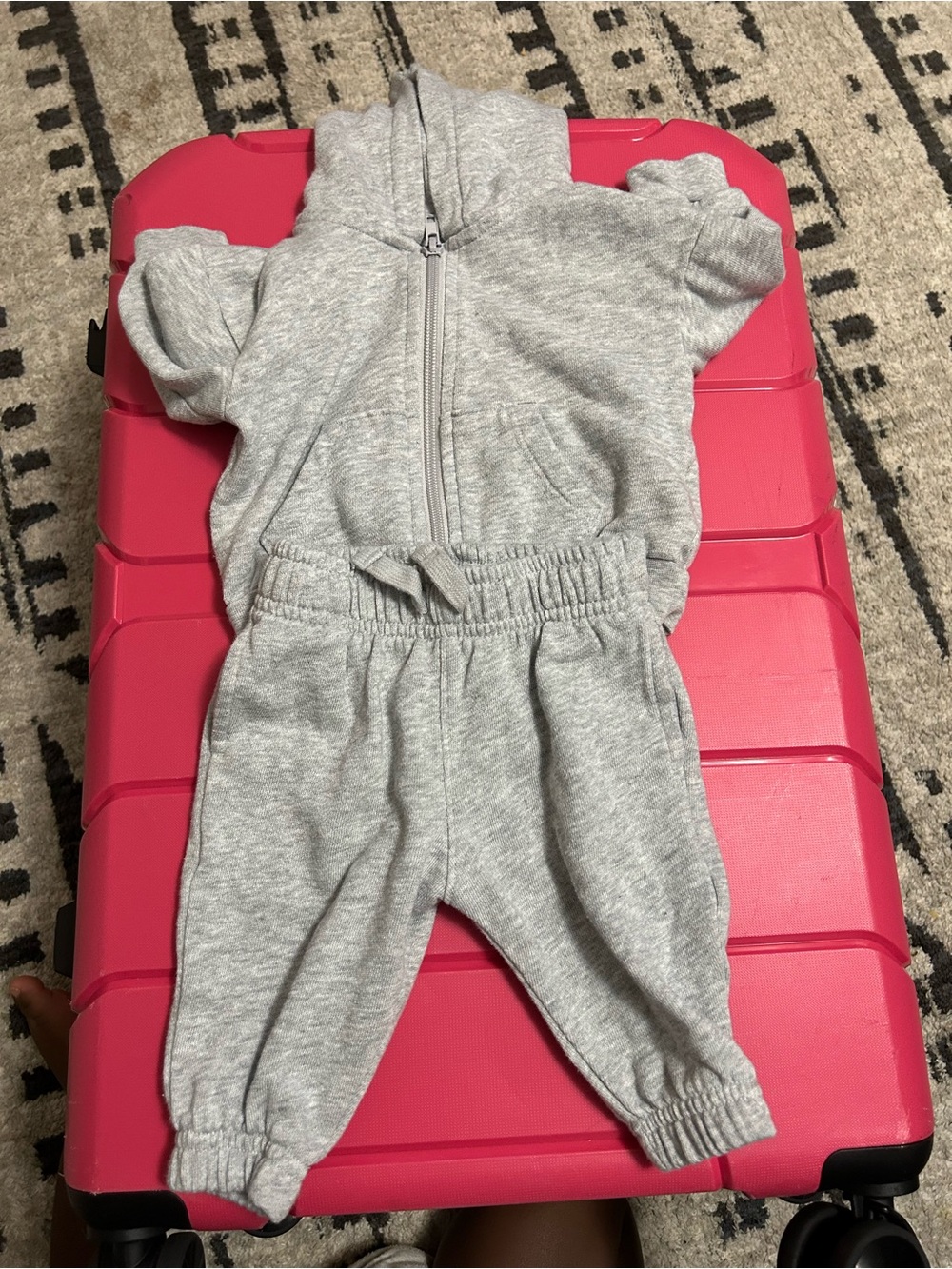 Toddler Gray Knit Jogger Pants - Comfortable Everyday Bottoms